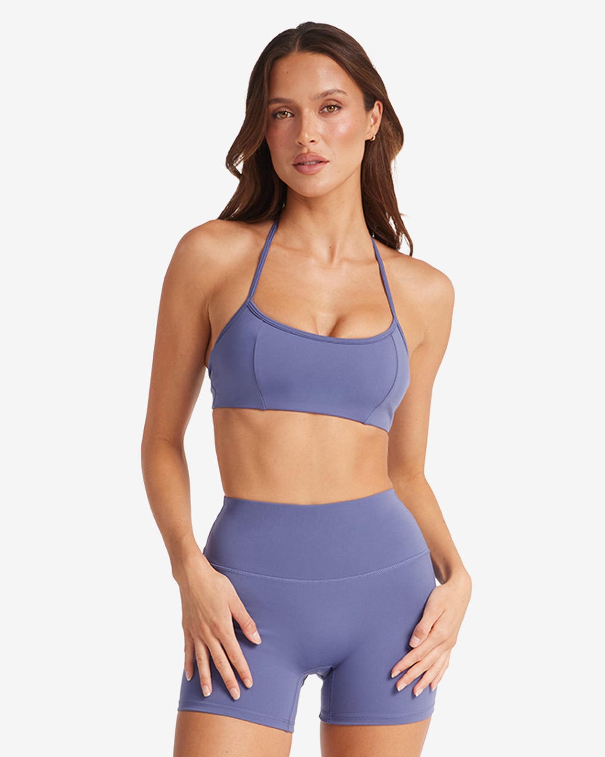Serenity Contour Halter Crop | Steel