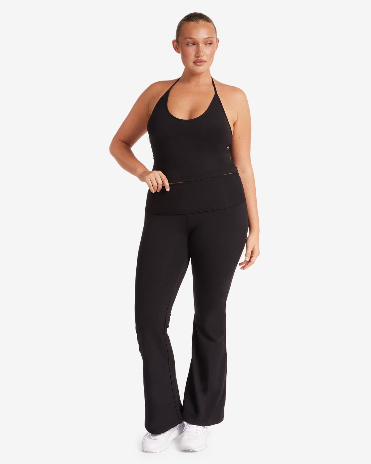 Jersey Flare Pant | Black