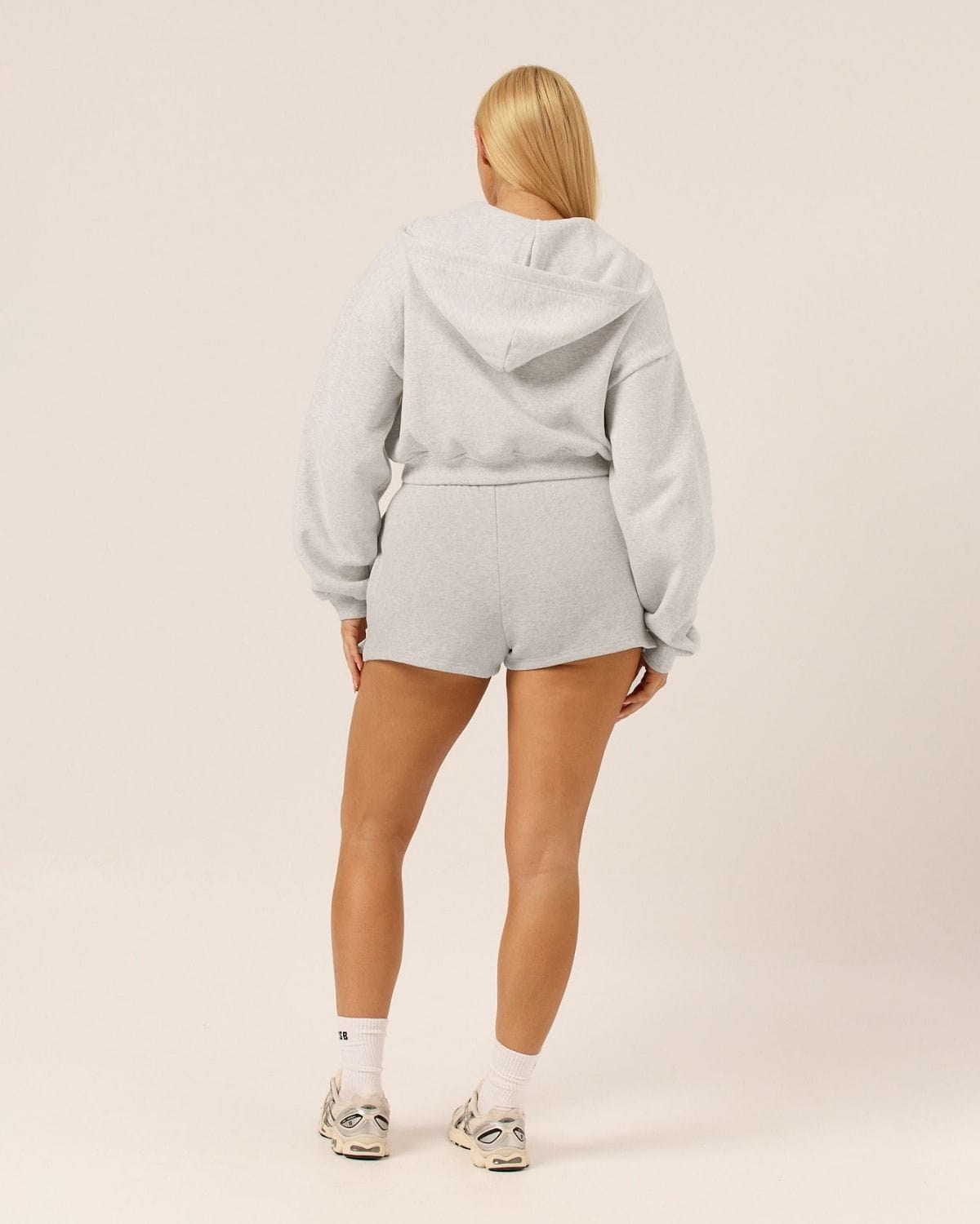 Fleece Sweat Shorts | Snow Marl