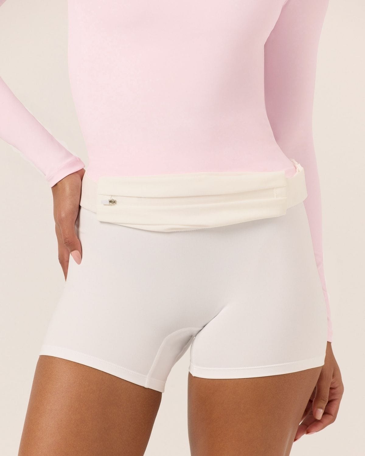 Slim Run Belt Bag | White