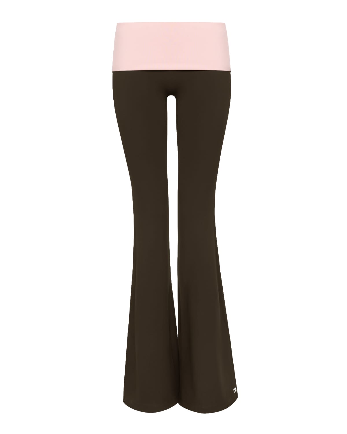 Form Fold Over Invisible Scrunch Flare Leggings | Dark Chocolate Two Tone