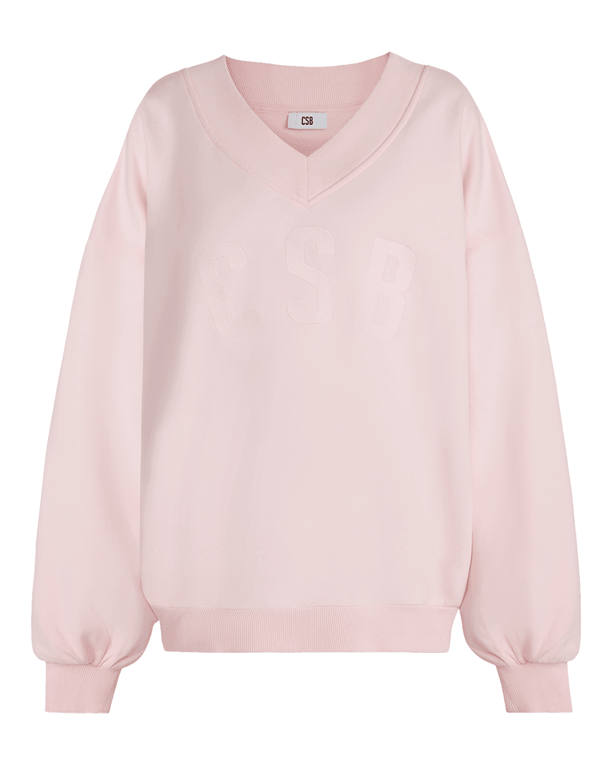 CSB V Neck Sweat | Baby Pink
