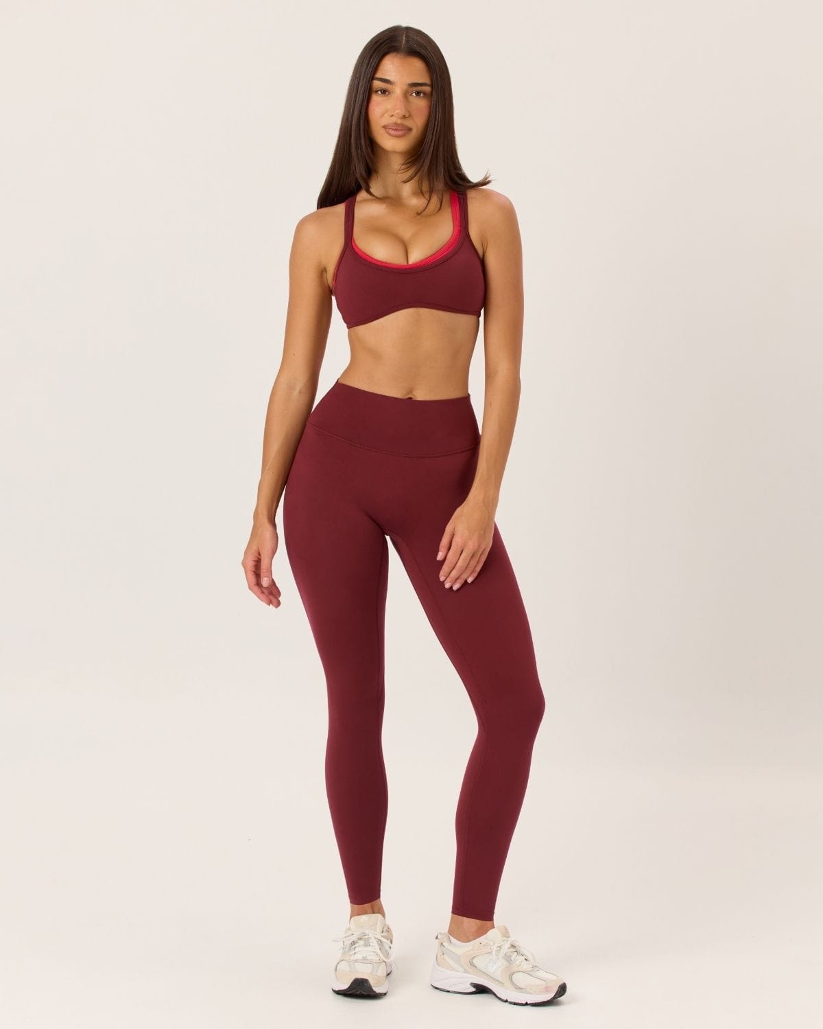Serenity Invisible Scrunch Leggings | Burgundy