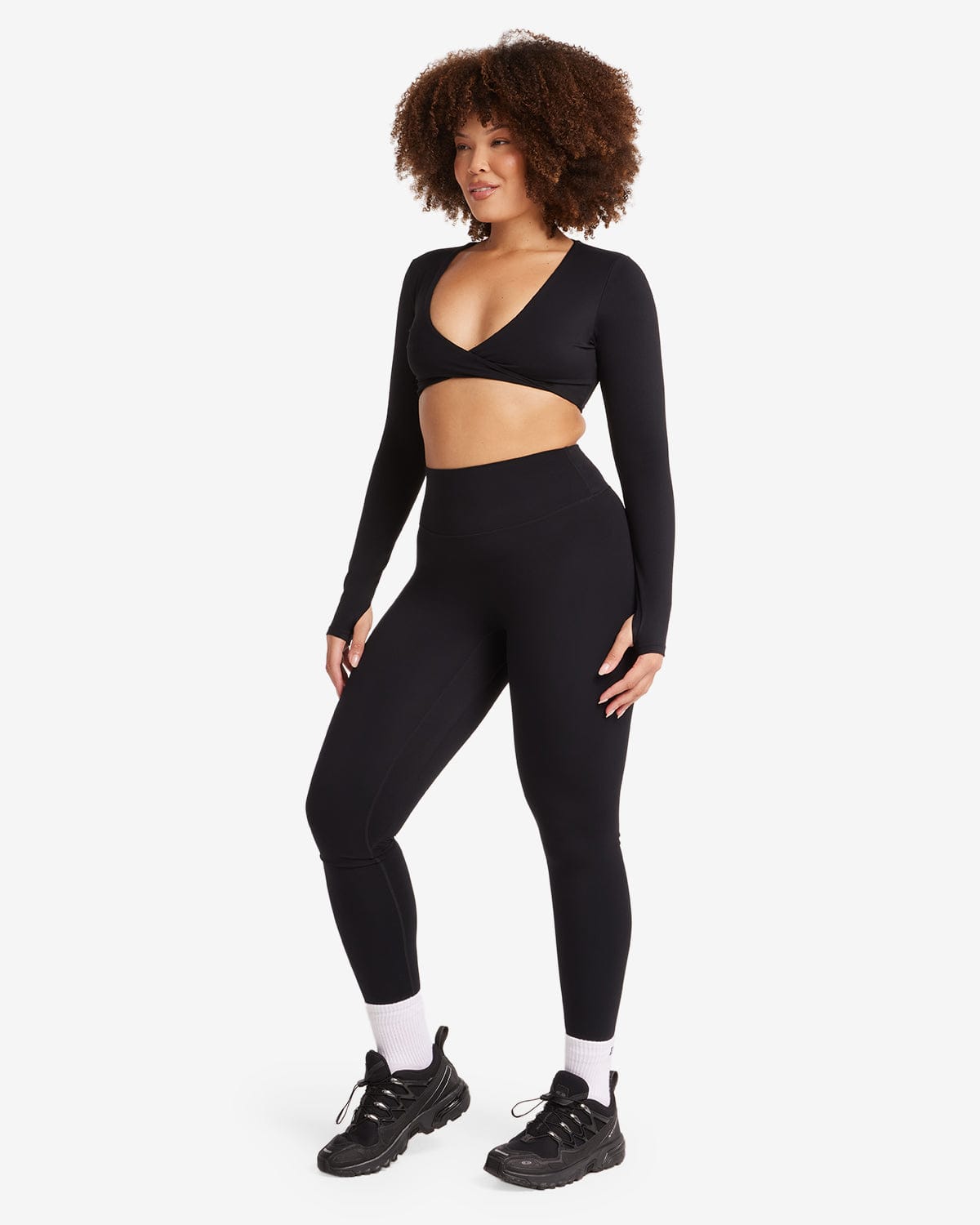 Fade Scrunch Leggings | Black