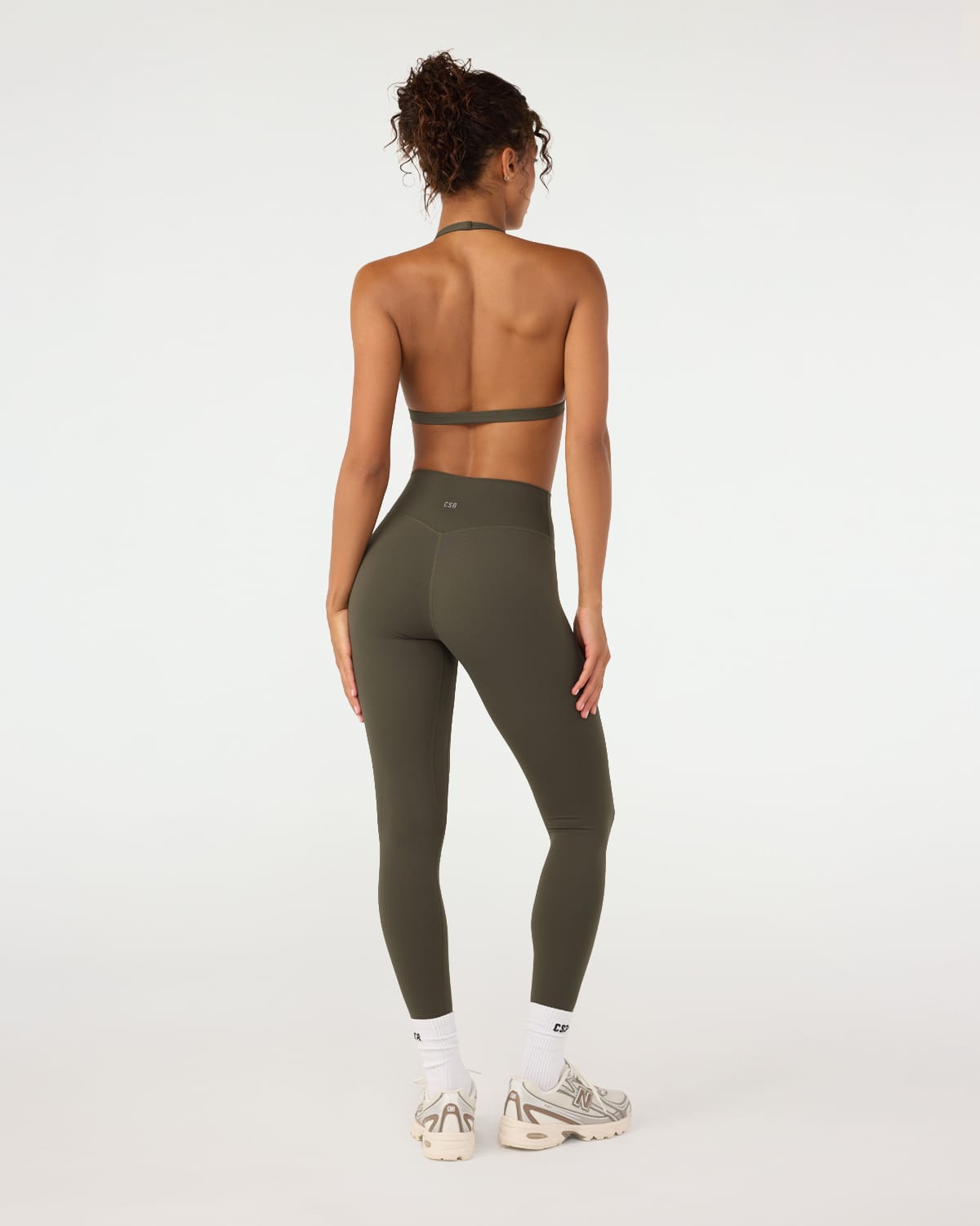 Fade Crossover Leggings | Deep Olive