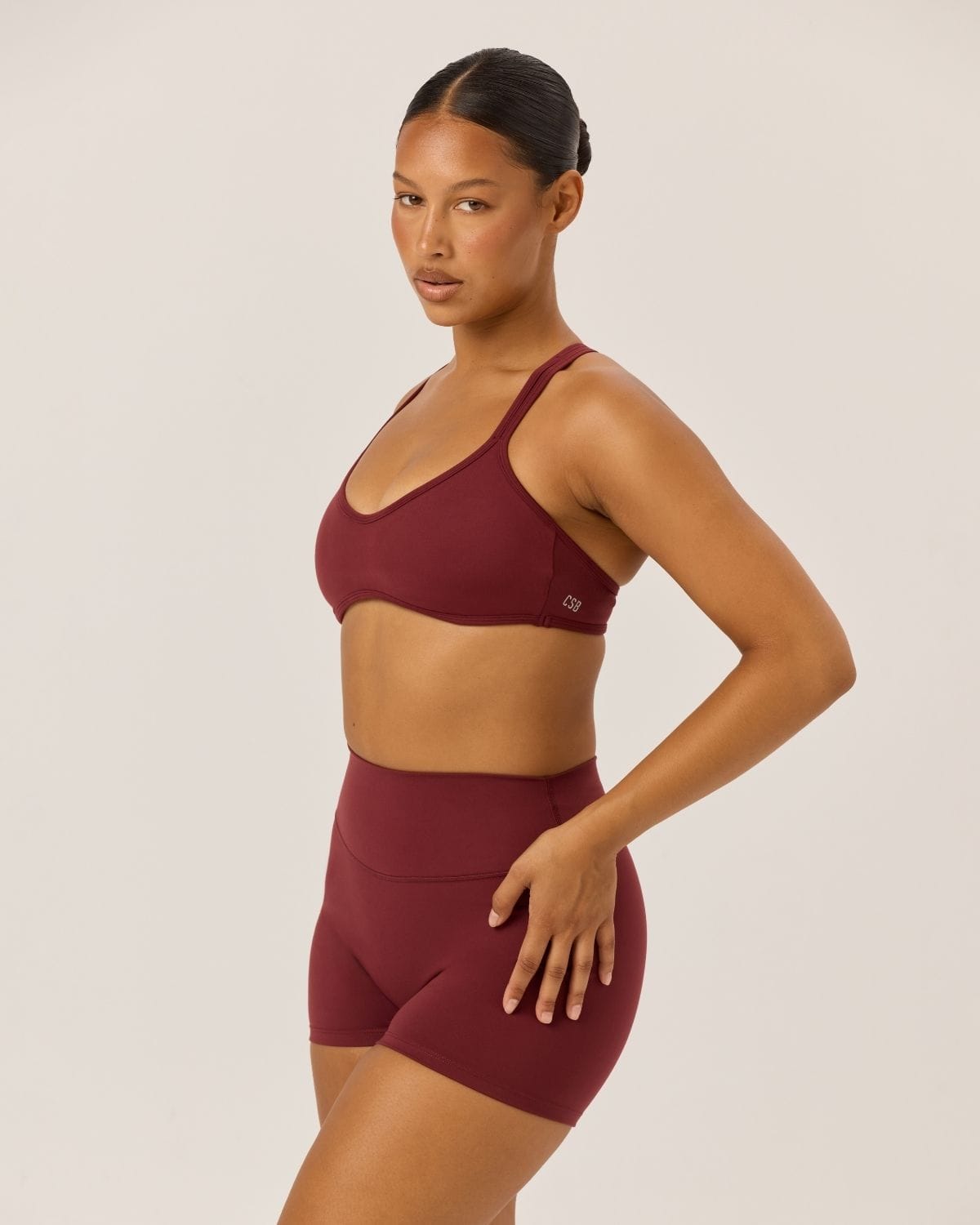 Serenity Millie Crop | Burgundy