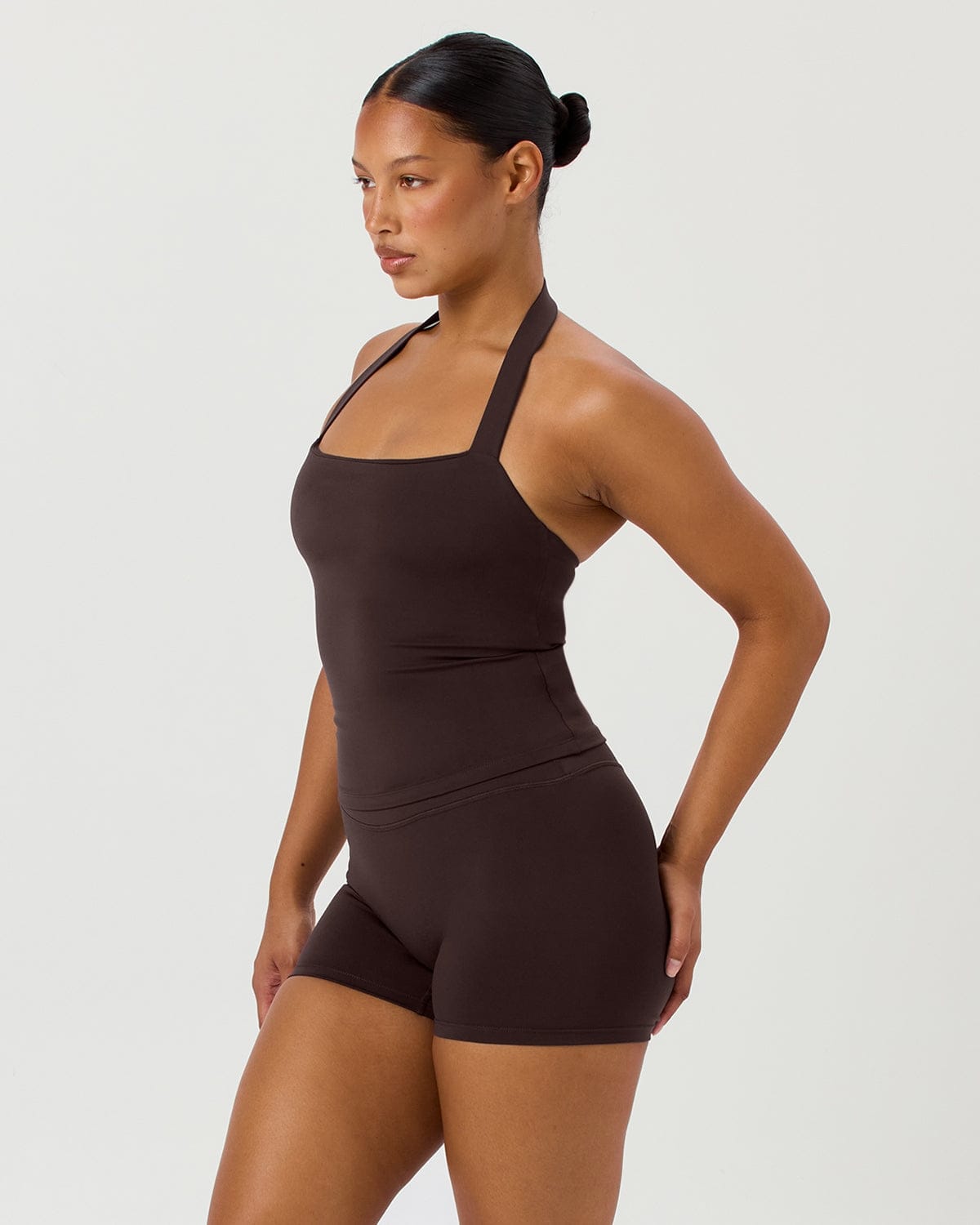 Serenity Halle Halter Tank | Espresso