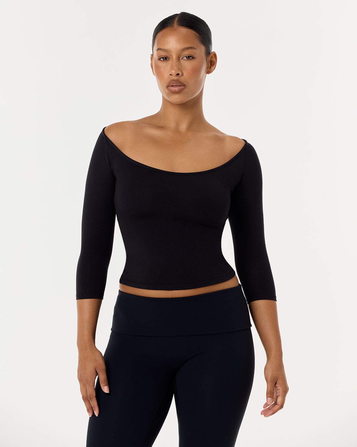 3/4 Sleeve Top | Black