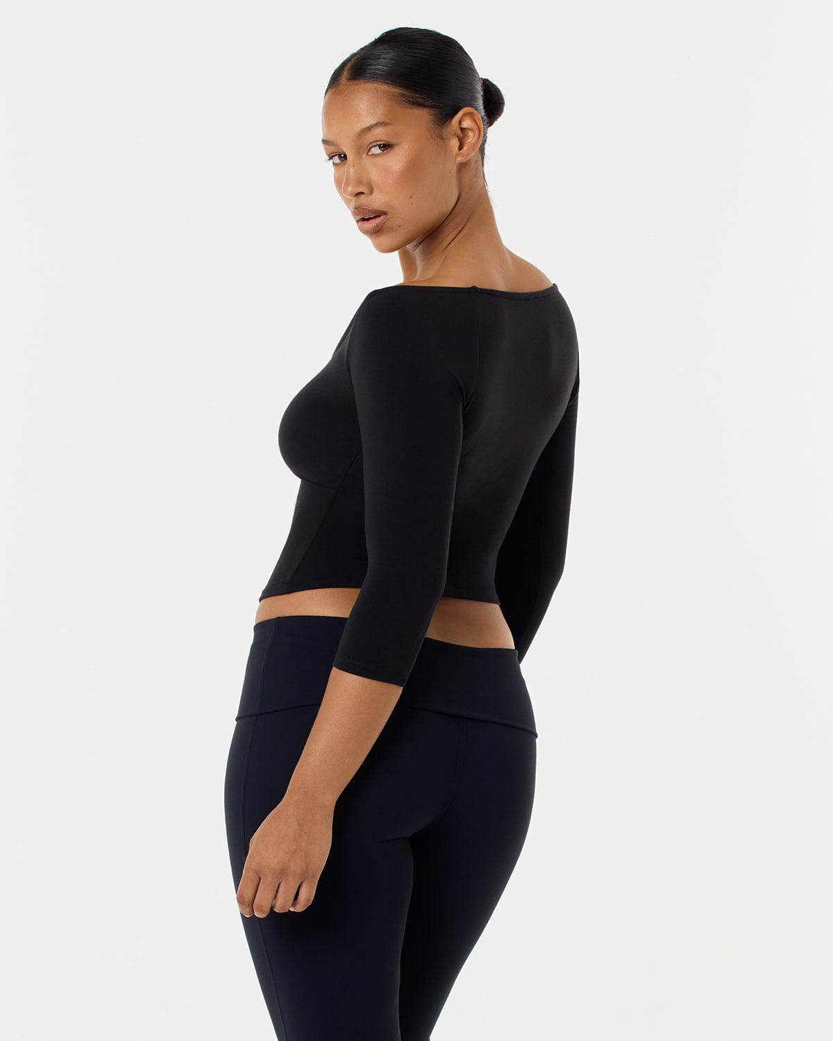 3/4 Sleeve Top | Black