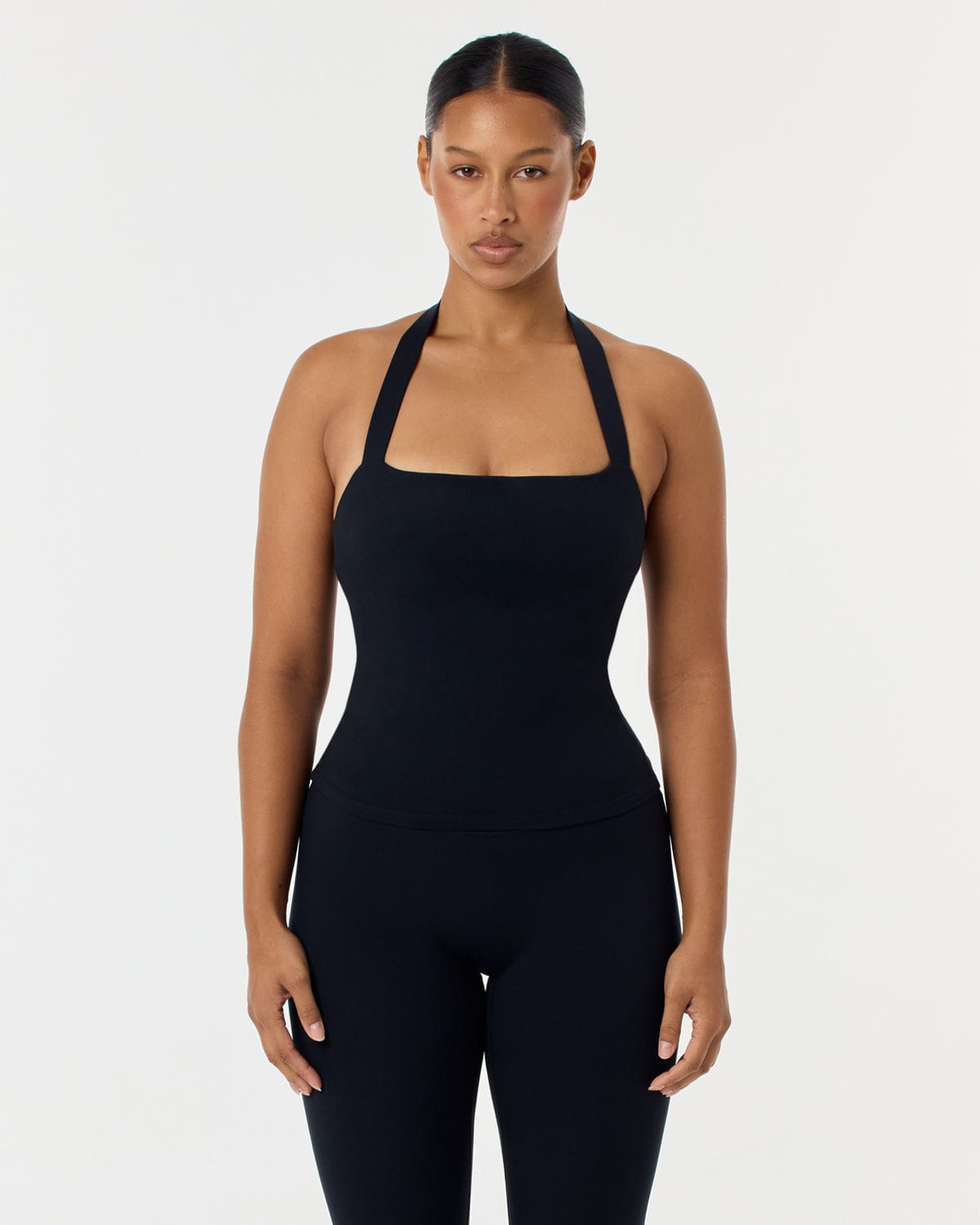 OVERNEATH / Garter Tank 072 ( Black ） Serenity Halle Halter Tank | Black
