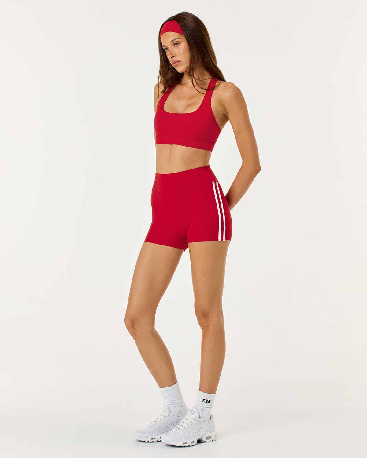 Form Invisible Scrunch Stripe Shorts 3" | Chilli