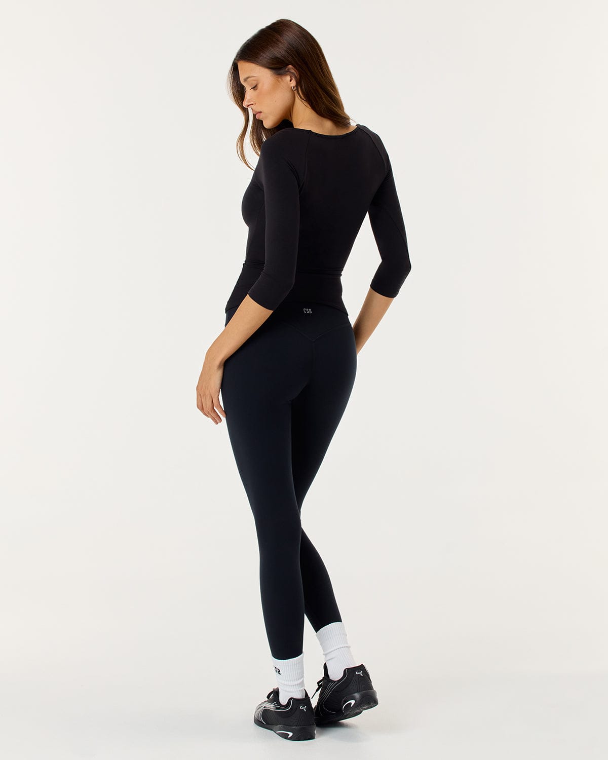 Serenity Invisible Scrunch Leggings | Black