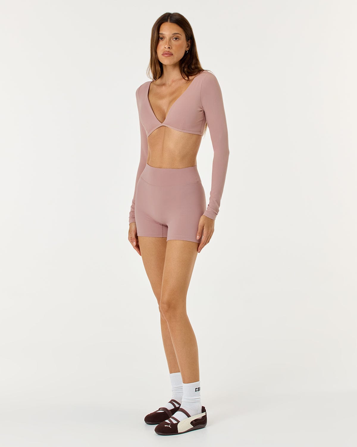 Form Invisible Scrunch Shorts 4" | Rose