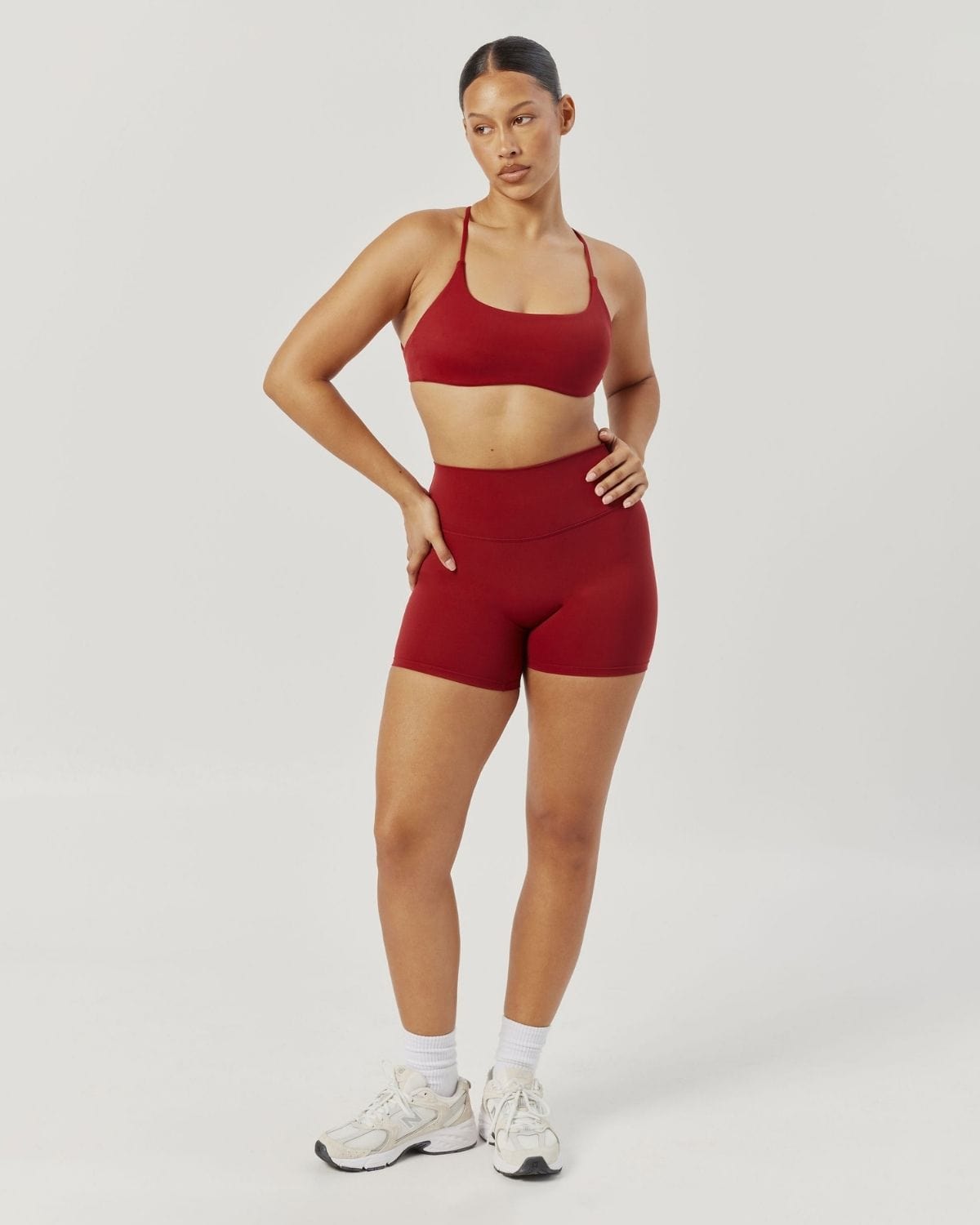 Freedom Scrunch Shorts 5" | Cherry