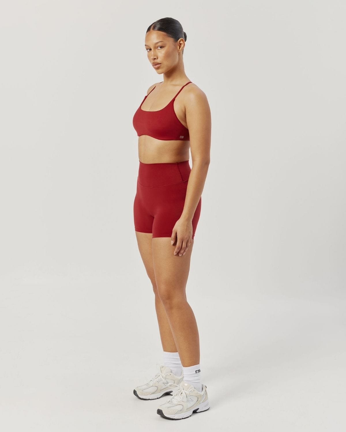 Freedom Scrunch Shorts 5" | Cherry