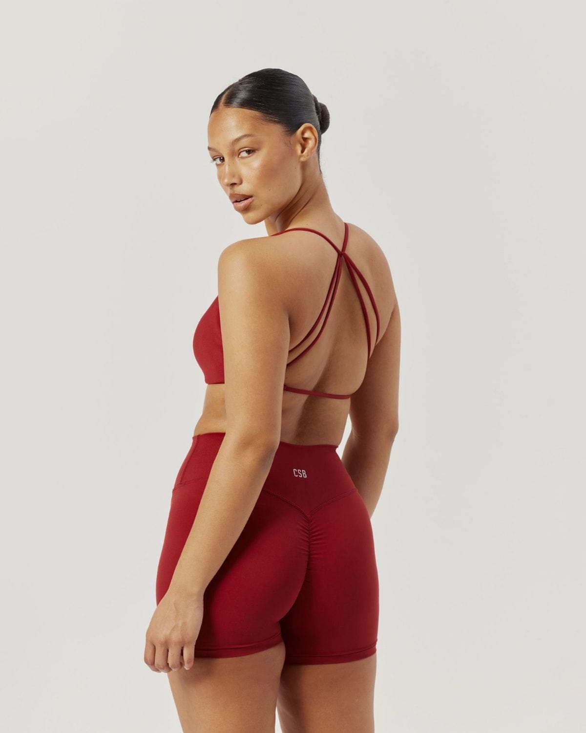Freedom Scrunch Shorts 5" | Cherry