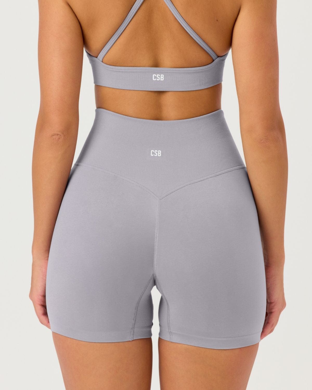 Seamless Invisible Scrunch Shorts 4" | Storm