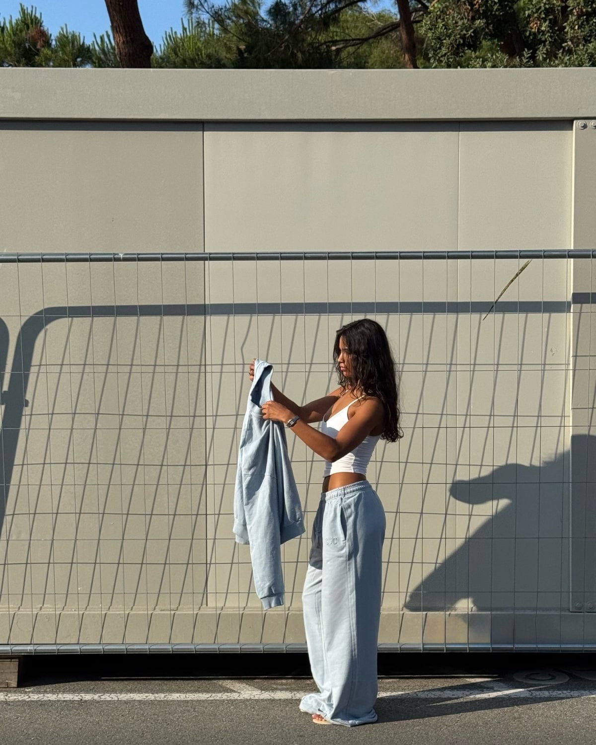 CSB Wide Leg Sweatpant | Dusty Blue