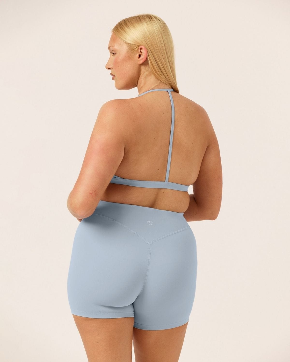 Form Invisible Scrunch Shorts 5" | Dusty Blue