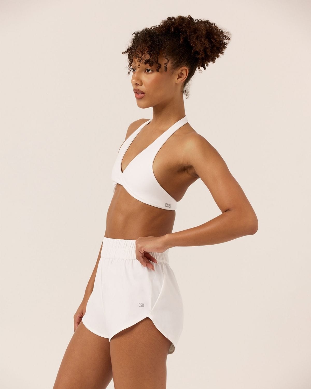 CSB Run Shorts | White