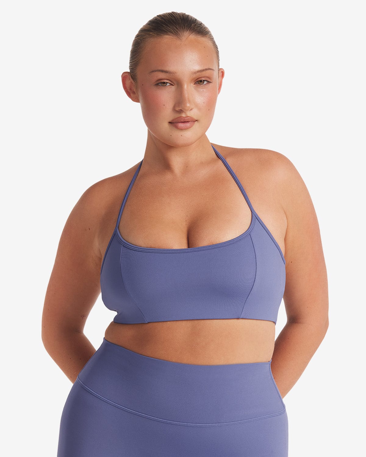 Serenity Contour Halter Crop | Steel