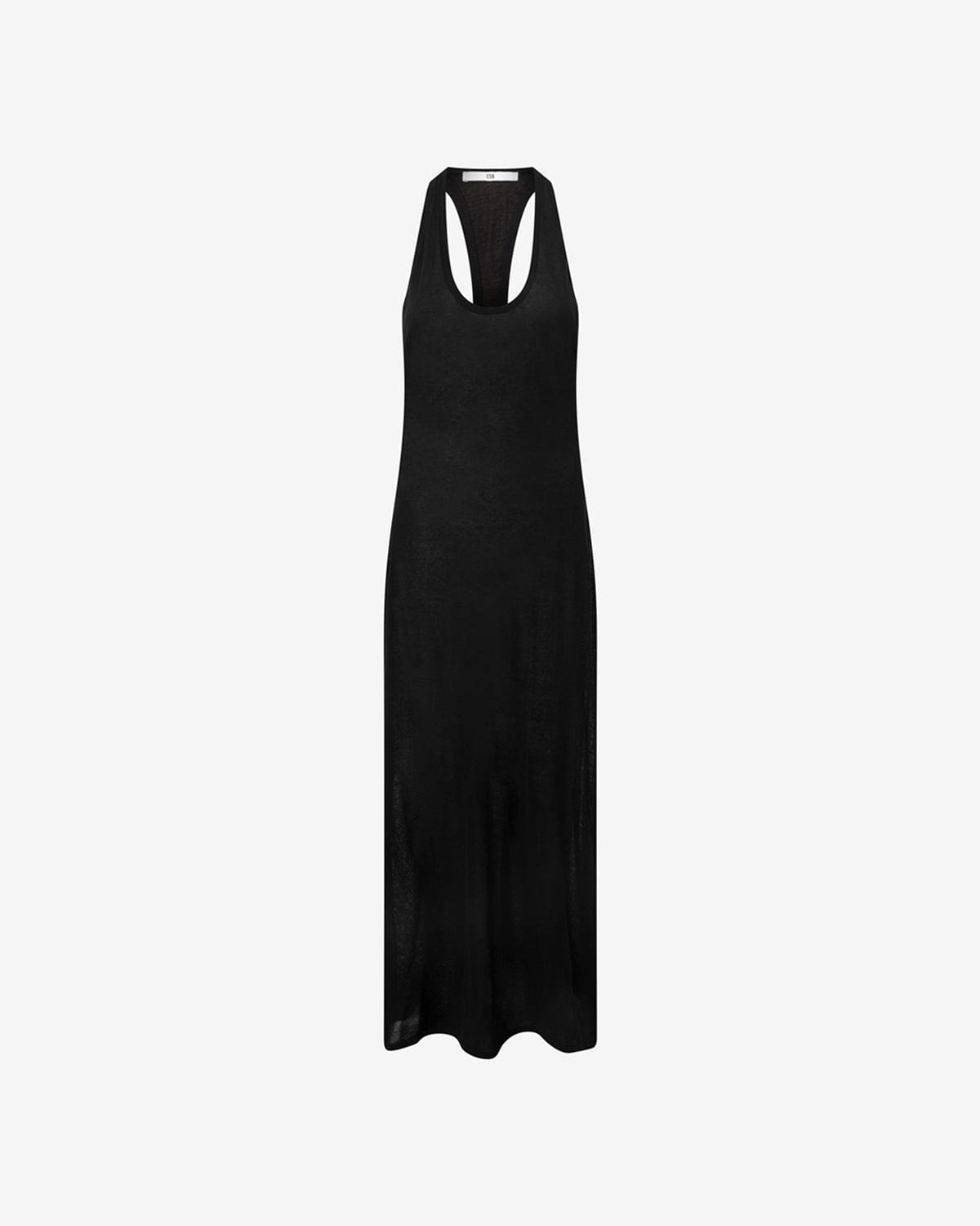 Racerback Slip Maxi Dress | Black