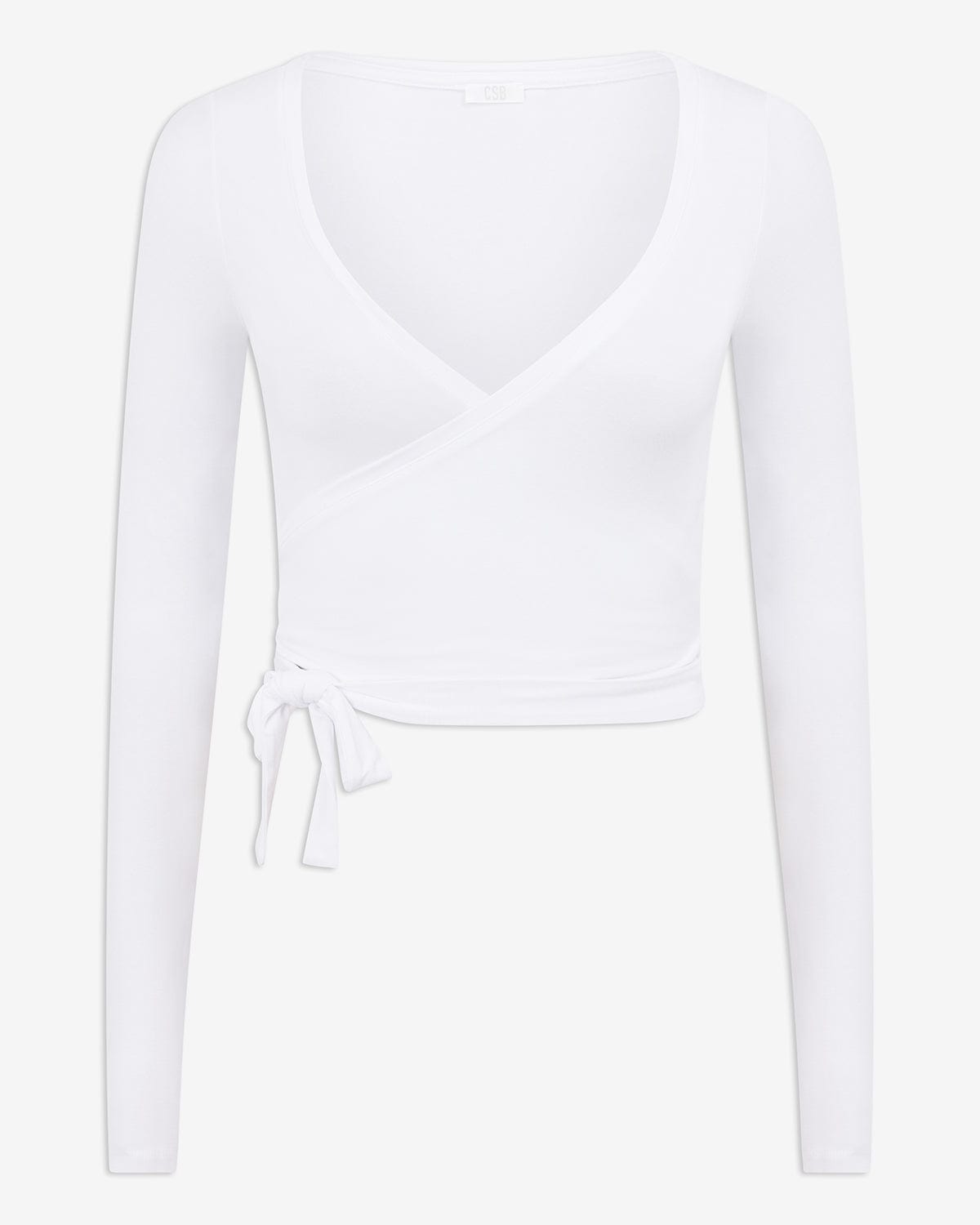 Ballet Wrap Top | White