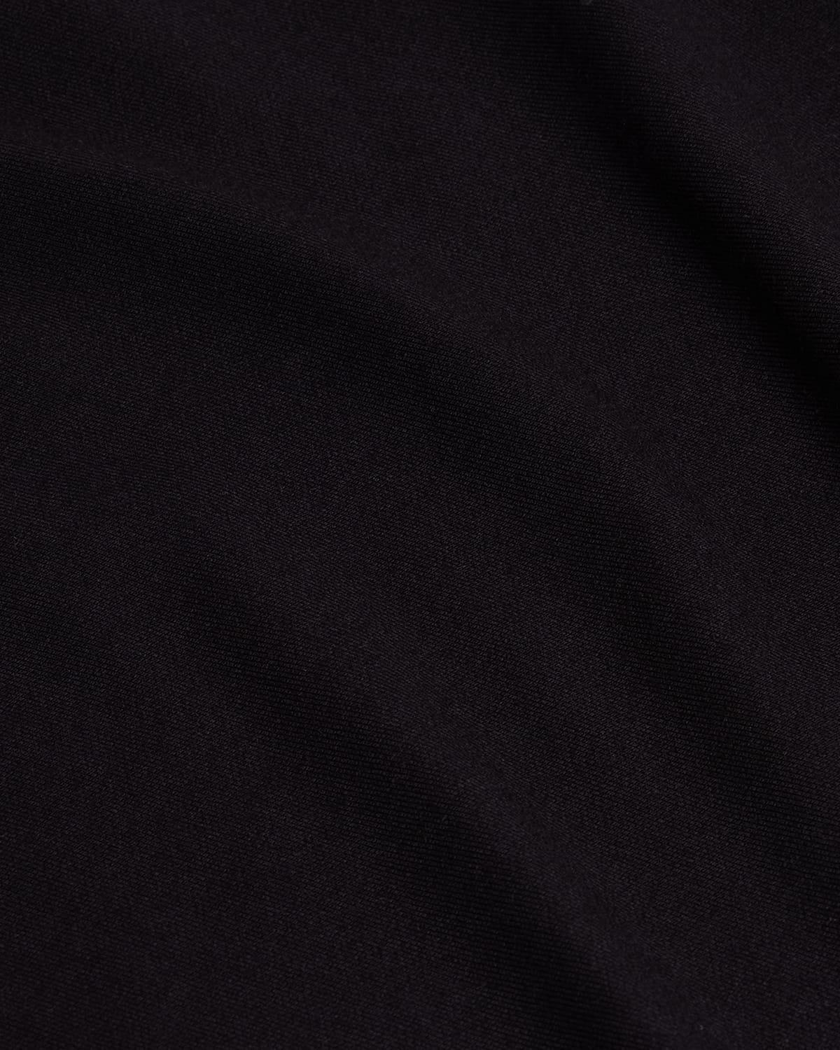 Foldover Jersey Straight Leg Pants | Black