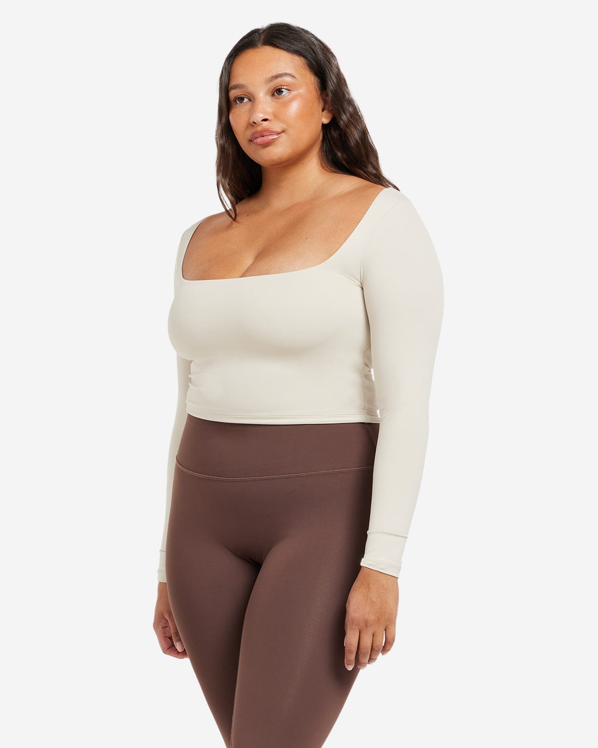 Air Scoop Longsleeve Crop | Oak