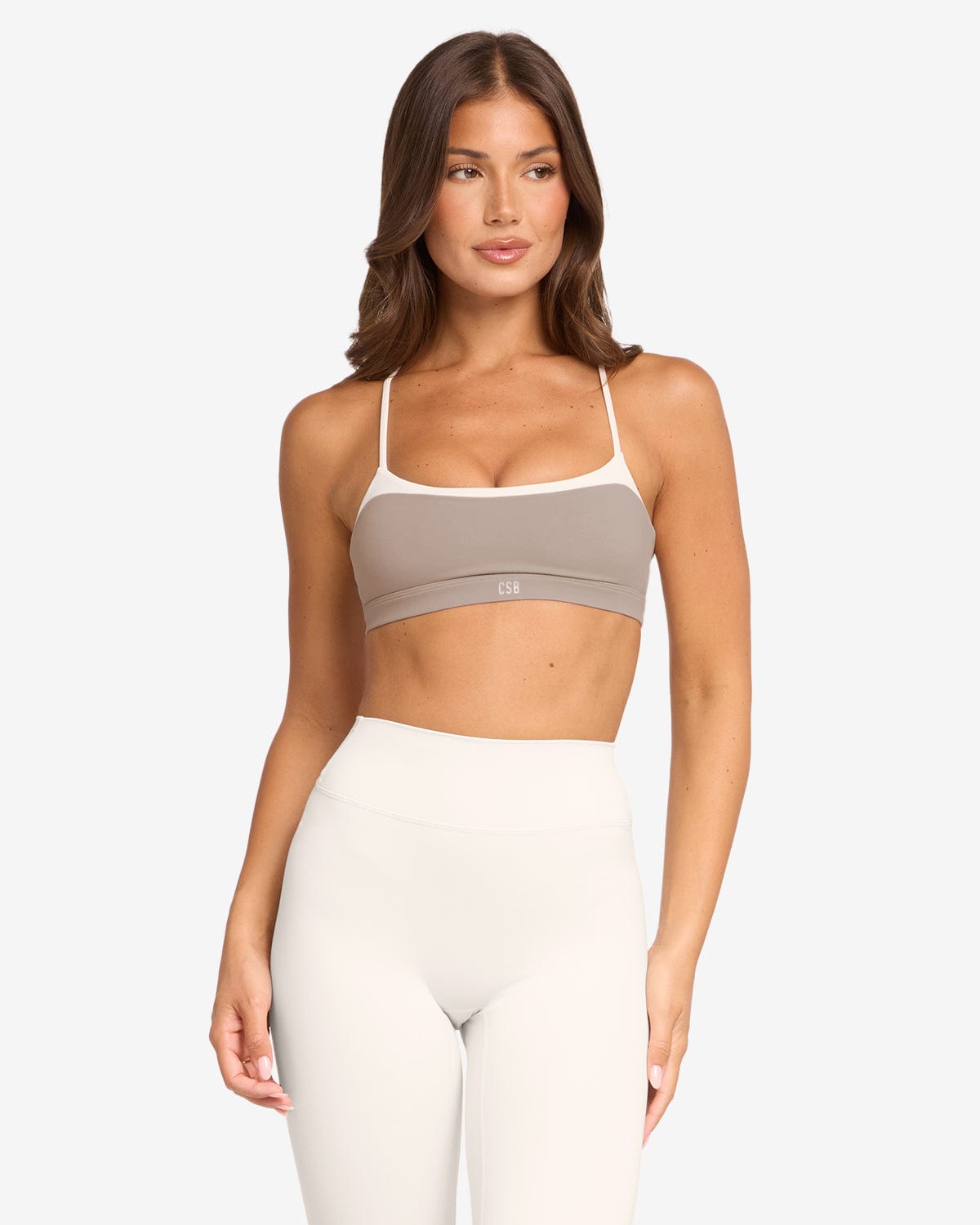 Form Gia Crop | Latte Two Tone