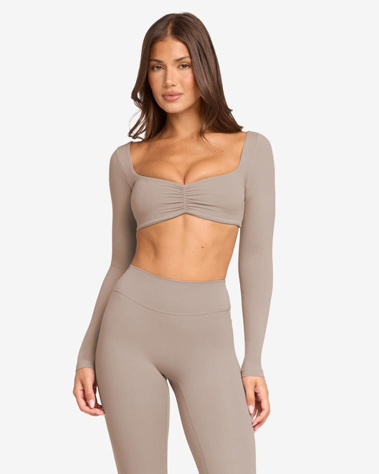 Form Margo Long Sleeve Top | Latte
