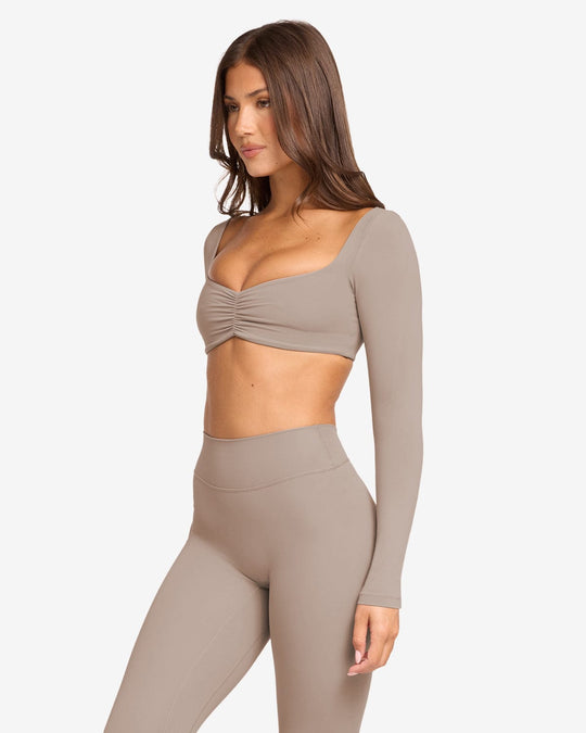 Form Margo Long Sleeve Top | Latte