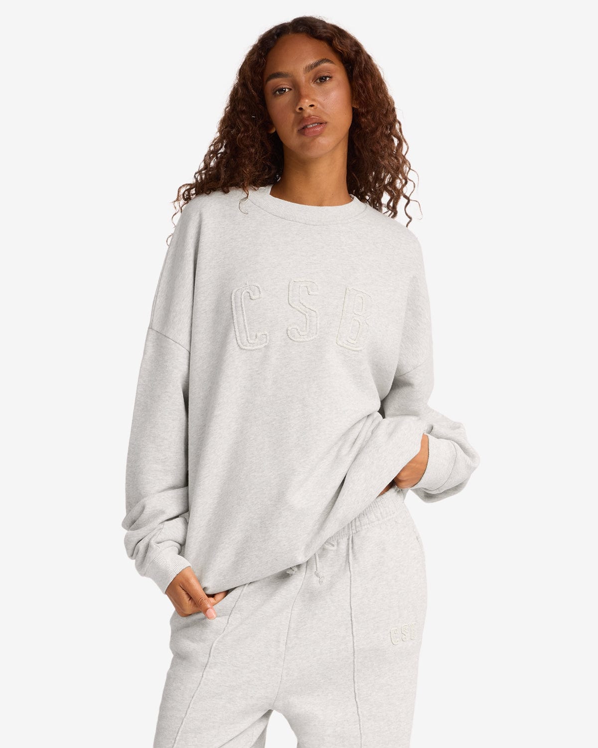 CSB Crewneck Jumper | Snow Marle