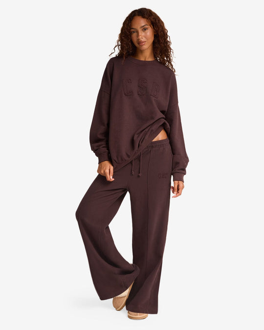 CSB Wide Leg Sweatpant | Espresso