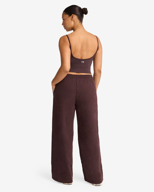 CSB Wide Leg Sweatpant | Espresso