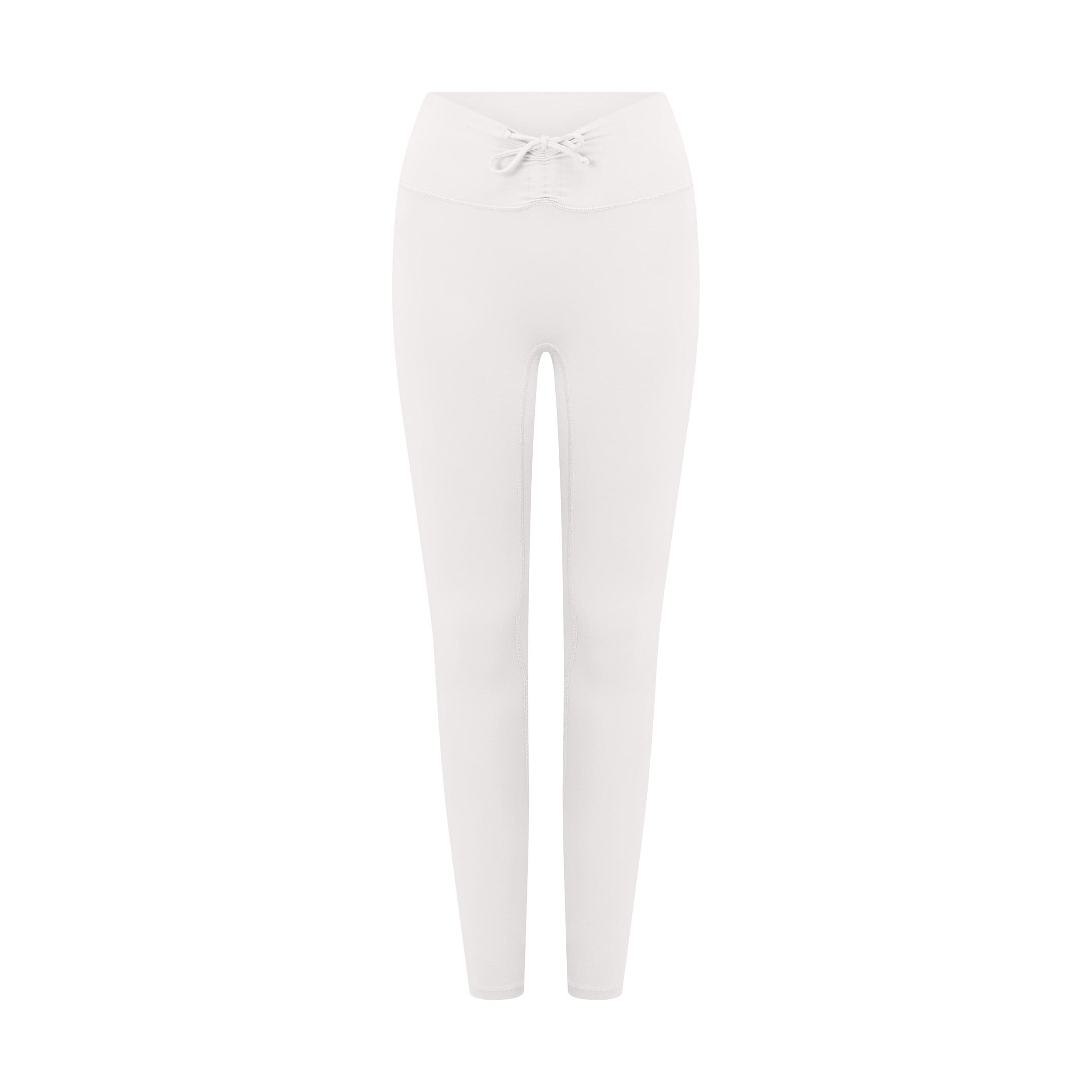 Serenity Drawstring Scrunch Leggings | Light Grey