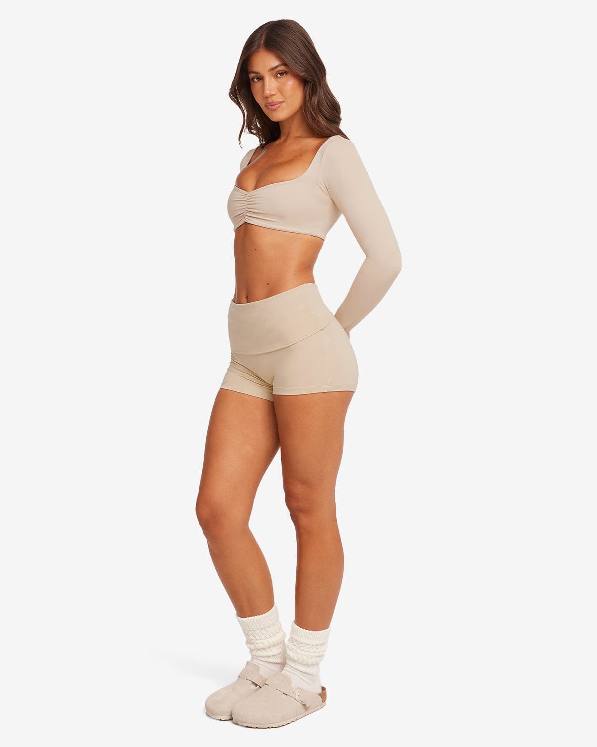 Co Activewear - Foldover Yoga Shorts fourth image
