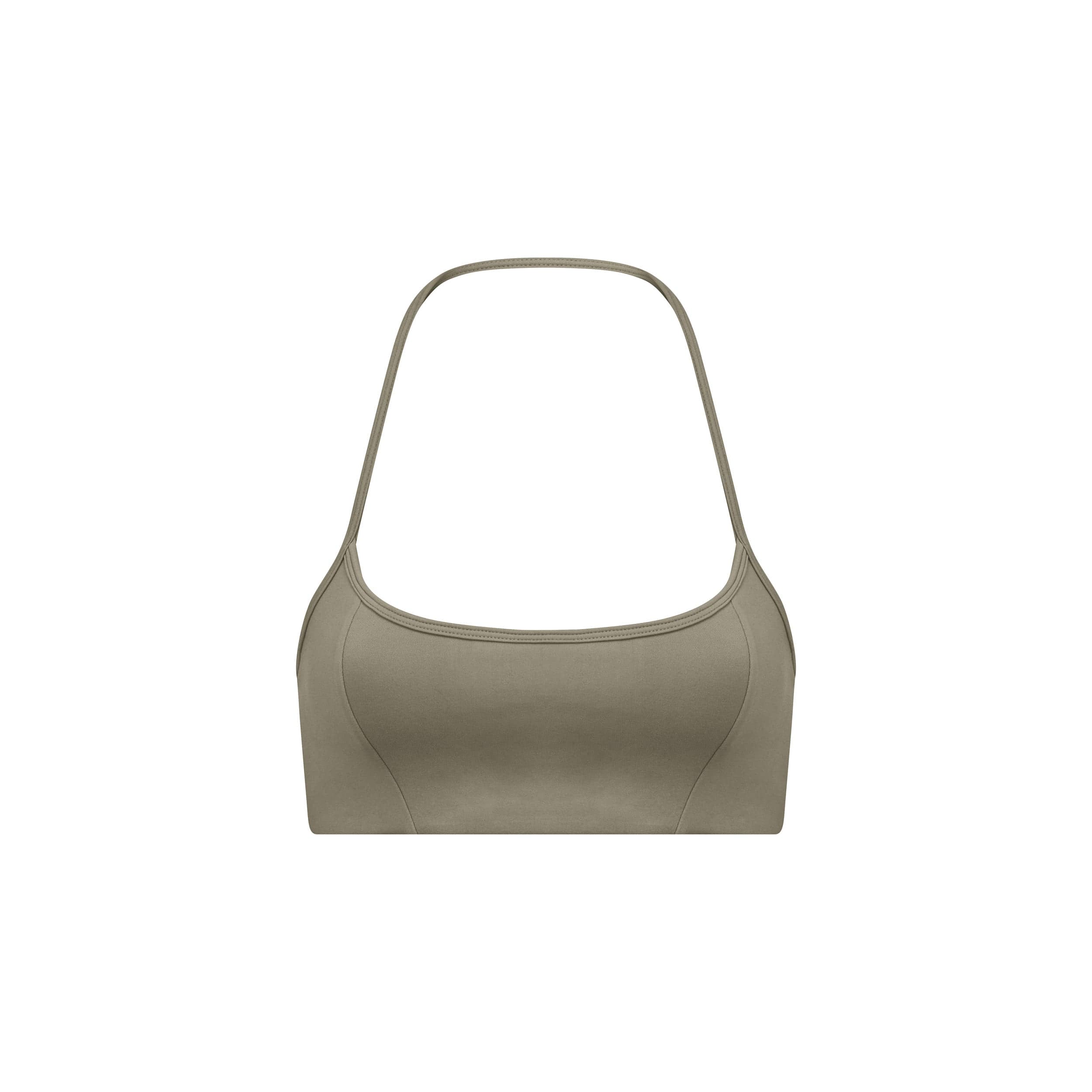 Serenity Contour Halter Crop | Vintage Khaki