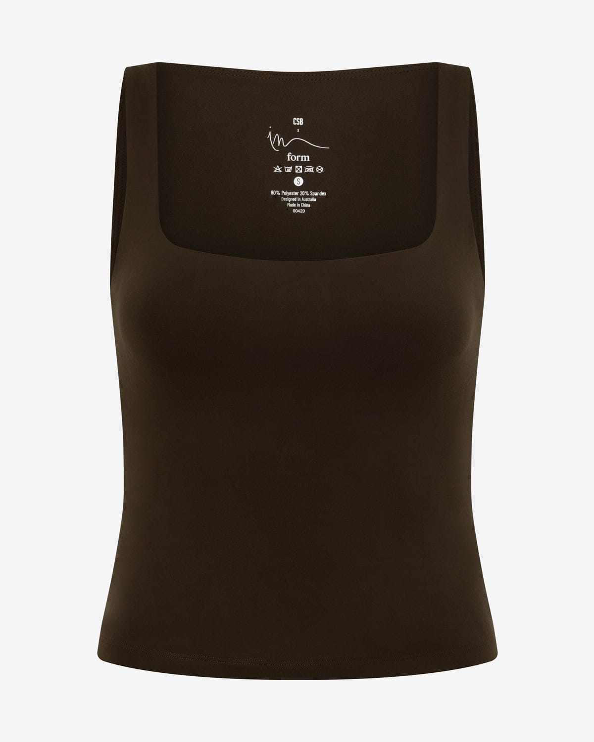 Form Scoop Tank | Dark Chocolate