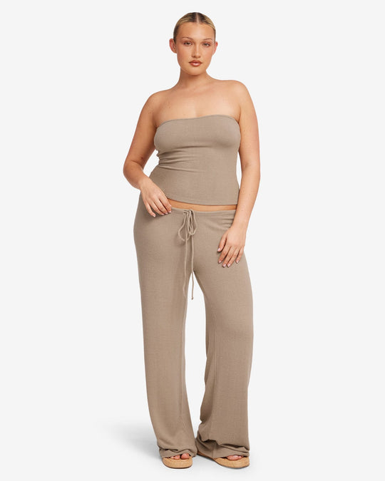 Terry Resort Pant | Almond