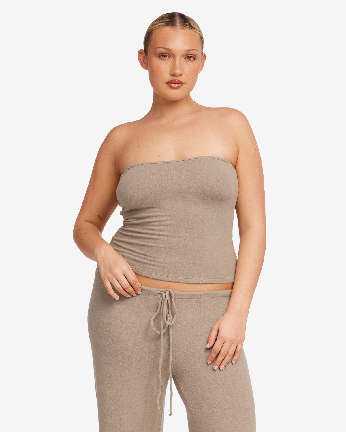 Terry Longline Bandeau | Almond