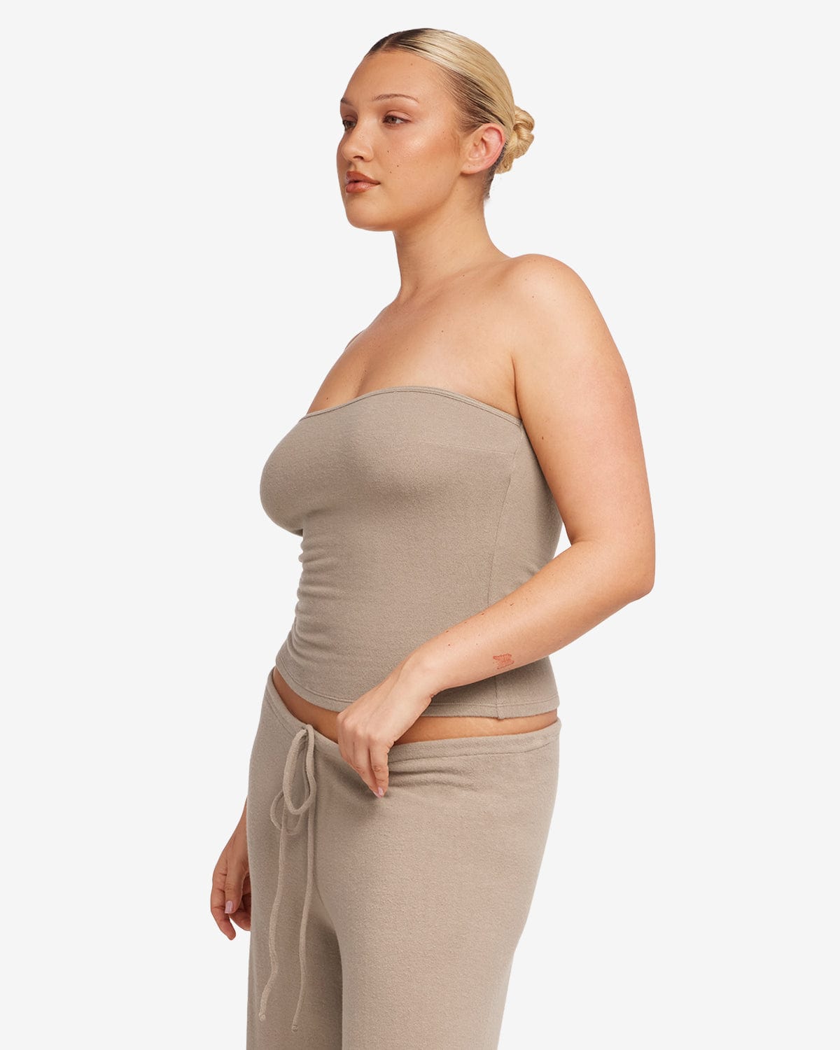 Terry Longline Bandeau | Almond