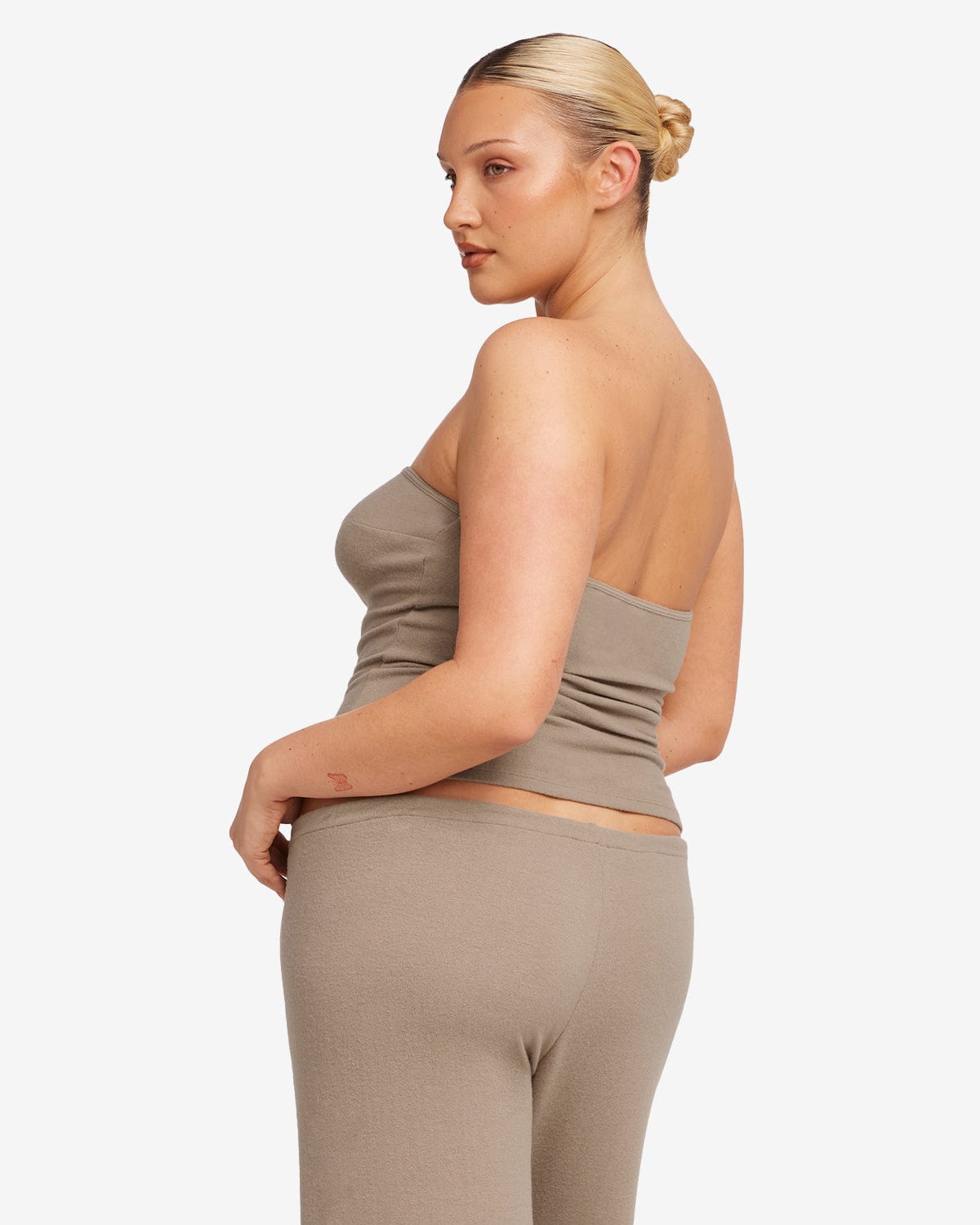 Terry Longline Bandeau | Almond