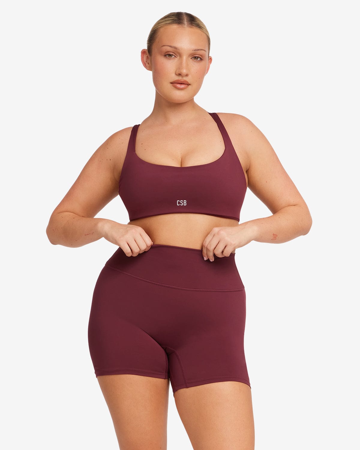 Serenity Naomi Crop | Burgundy