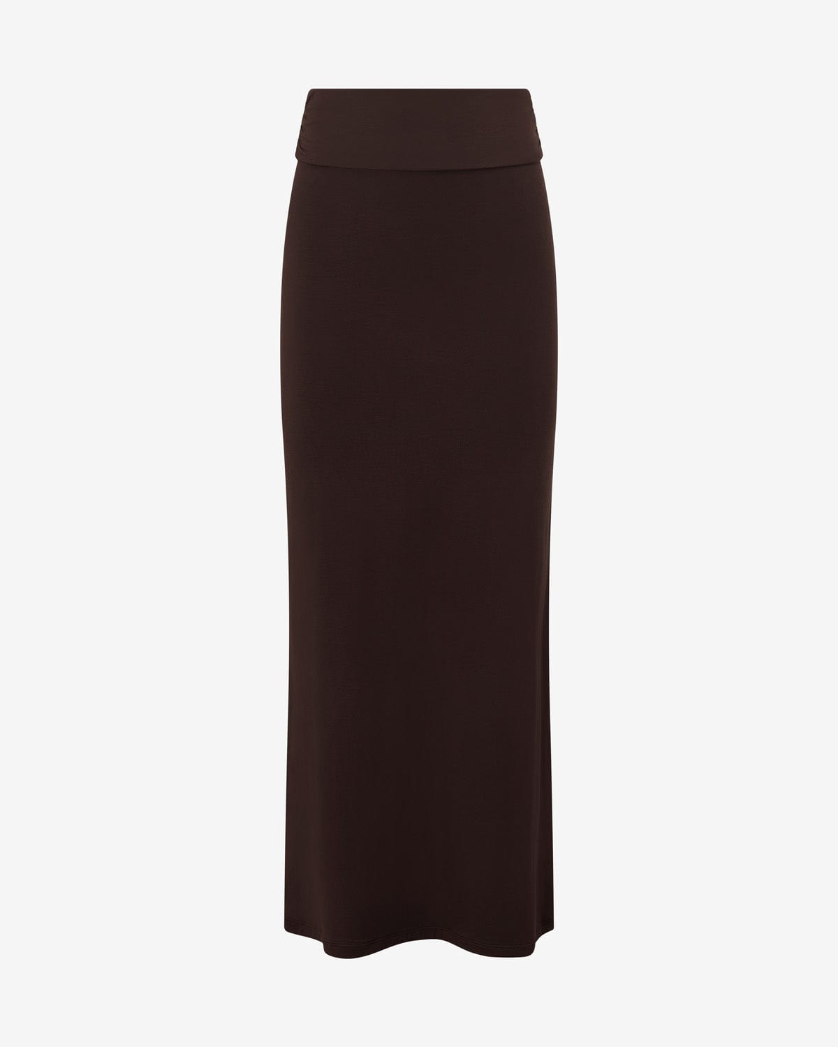 Foldover Maxi Skirt | Espresso
