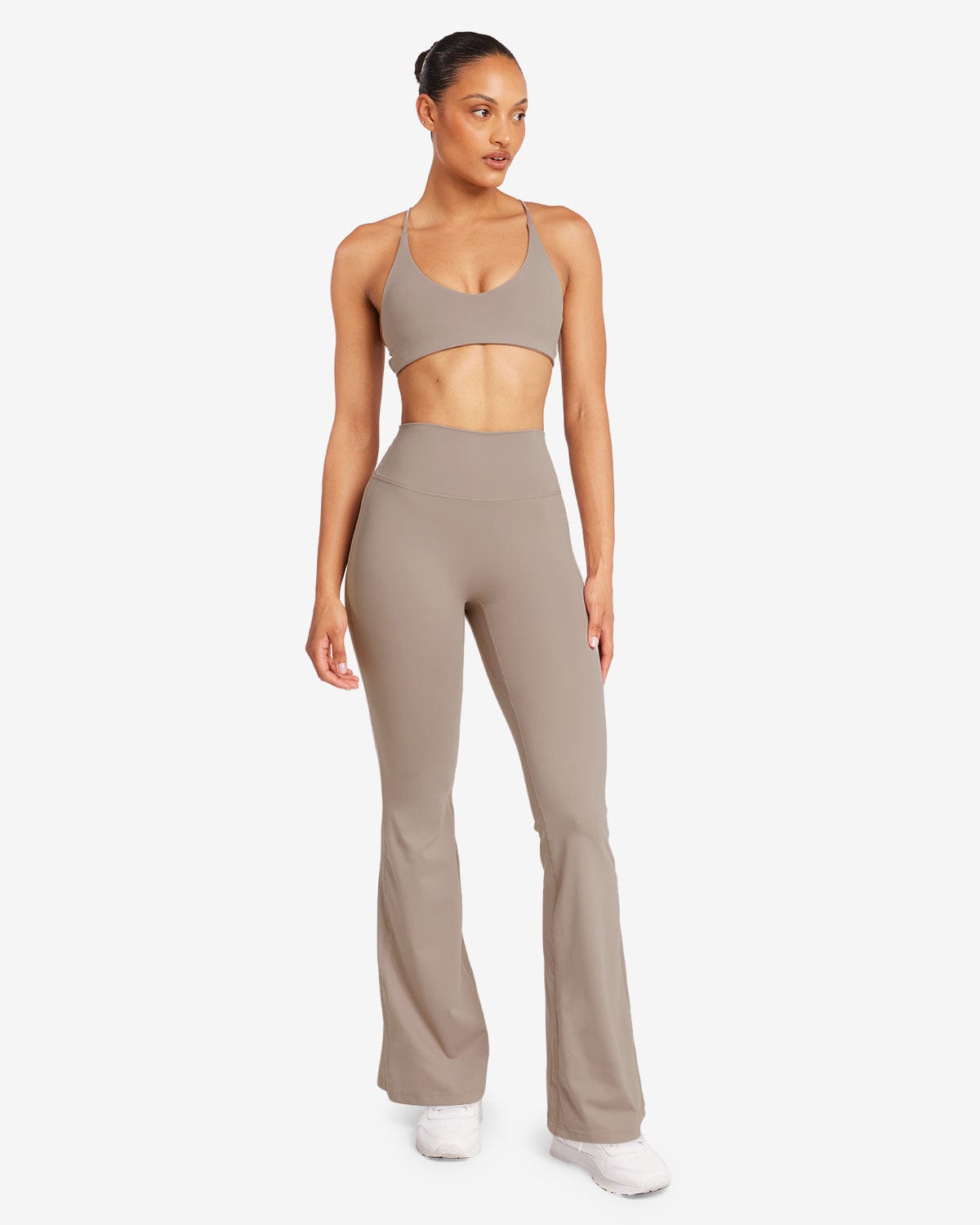 Form Invisible Scrunch Flare Leggings Petite Latte