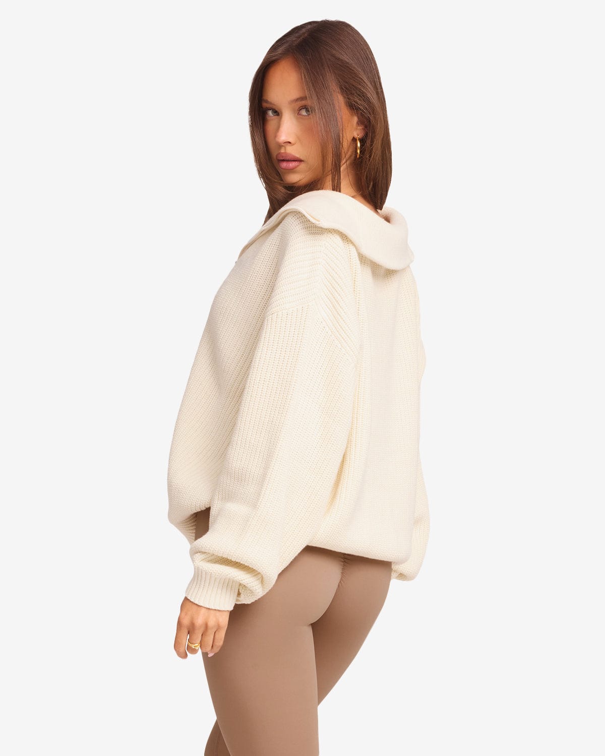 Oversized Knit Sweater | Milk