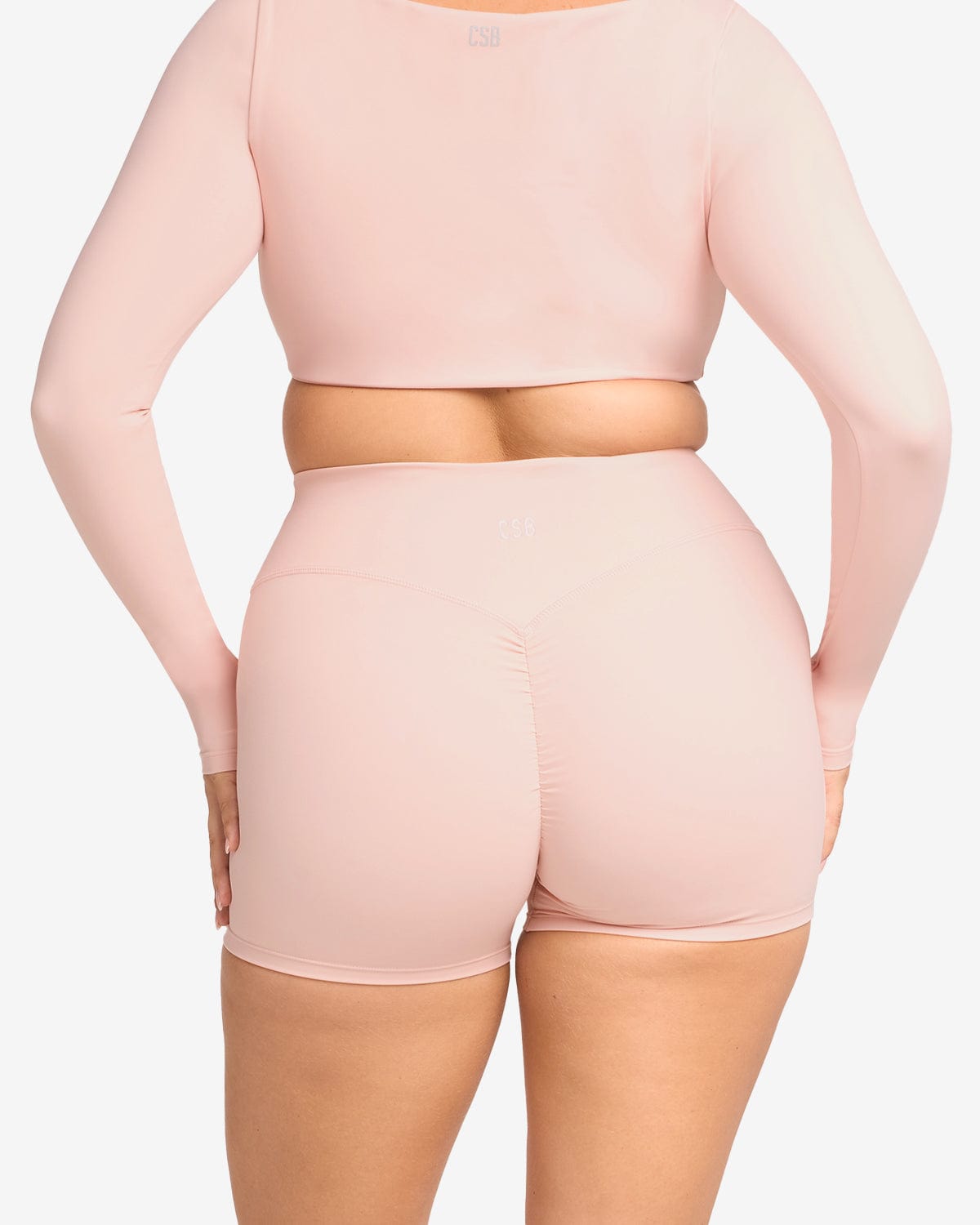 Freedom Scrunch Shorts 4" | Blush