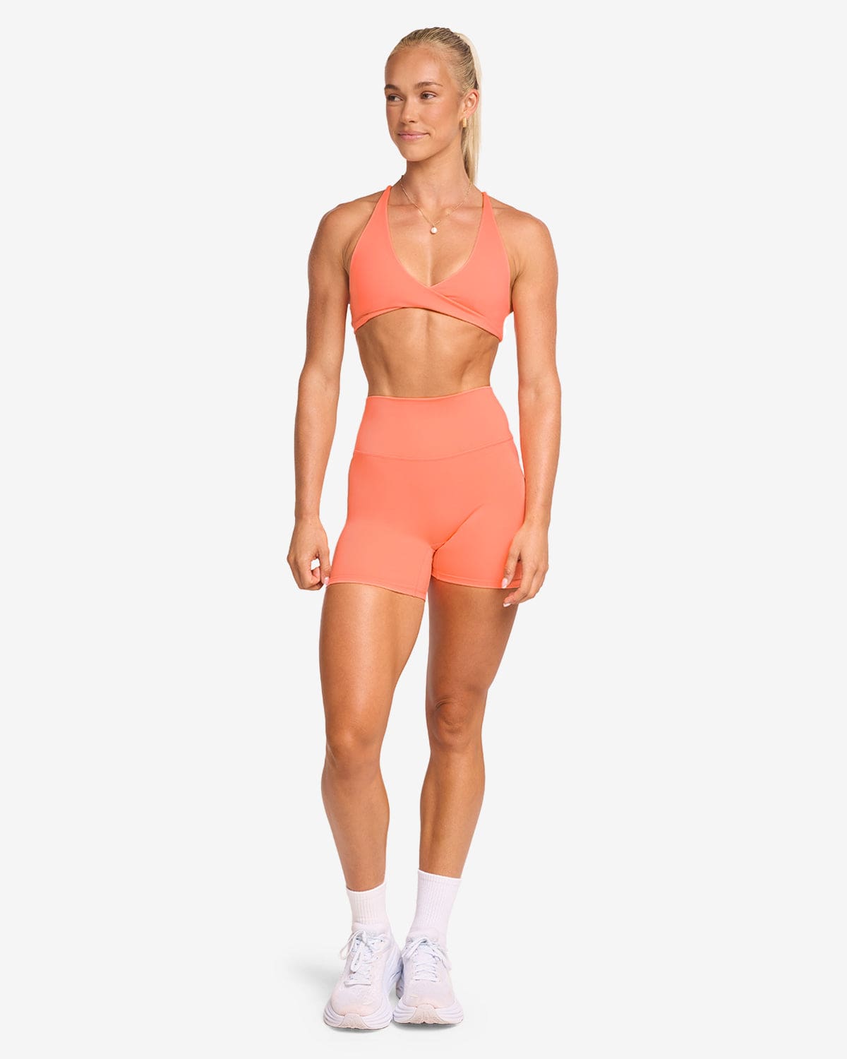 Serenity Scrunch Shorts 5" | Guava