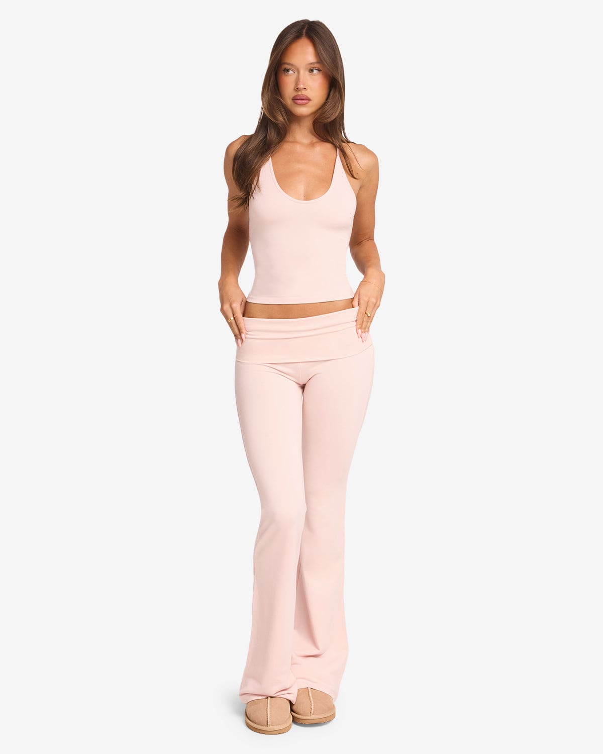 Jersey Flare Pant | Blush
